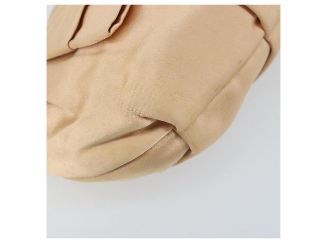 Ribbon PRADA Satinbeutel Beige Gold Auth BSZ565 Golden - Ansicht 14
