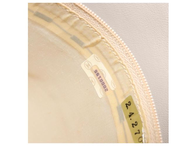 Borsa a Spalla CHANEL in Pelle di Pecora Beige Oro CC Auth BA11562A D'oro - vista 11