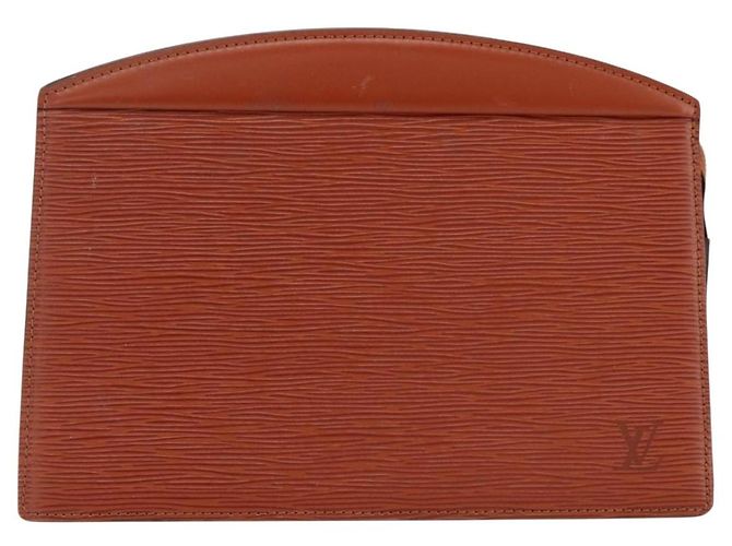LOUIS VUITTON Pochette Crete Epi Marrone M48403 LV Auth BSZ488 - vista 13