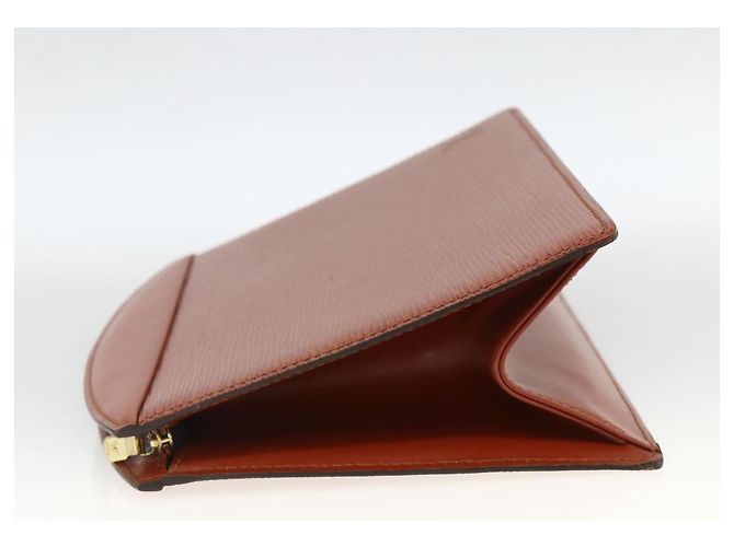 LOUIS VUITTON Pochette Crete Epi Marrone M48403 LV Auth BSZ488 - vista 3