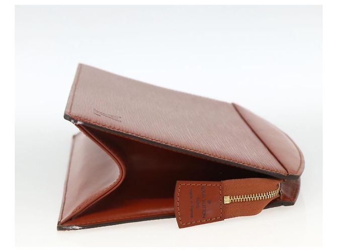 LOUIS VUITTON Pochette Crete Epi Marrone M48403 LV Auth BSZ488 - vista 4