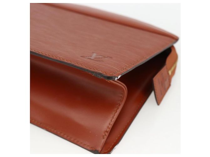 LOUIS VUITTON Pochette Crete Epi Marrone M48403 LV Auth BSZ488 - vista 7