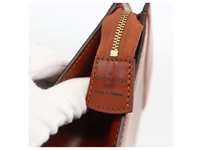 LOUIS VUITTON Pochette Crete Epi Marrone M48403 LV Auth BSZ488 - vista 8