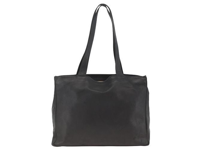 Borsa Tote in pelle nera CHANEL CC Auth bs34155 Nero - vista 2