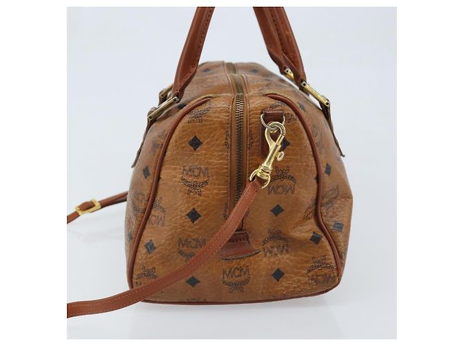 Bolso MCM Logogram Vicetos de cuero PVC 2 en 1 marrón dorado Auth BSZ275 Castaño - vista 3