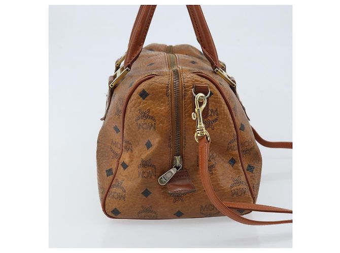 Bolso MCM Logogram Vicetos de cuero PVC 2 en 1 marrón dorado Auth BSZ275 Castaño - vista 4