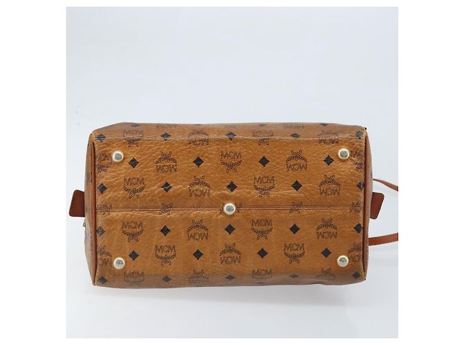 Bolso MCM Logogram Vicetos de cuero PVC 2 en 1 marrón dorado Auth BSZ275 Castaño - vista 5