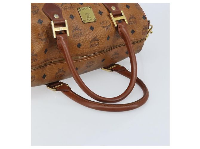 Bolso MCM Logogram Vicetos de cuero PVC 2 en 1 marrón dorado Auth BSZ275 Castaño - vista 7