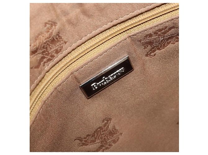 Burberrys Nova Check Schultertasche aus Canvas Beige Silber Authentisch BA11709 - Ansicht 11