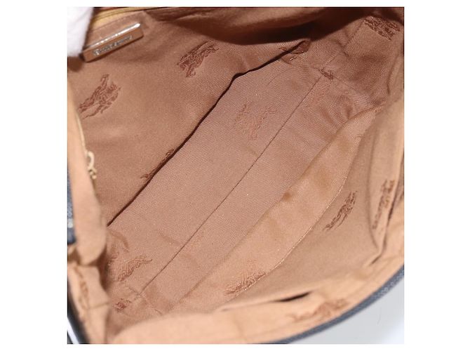 Burberrys Nova Check Schultertasche aus Canvas Beige Silber Authentisch BA11709 - Ansicht 12