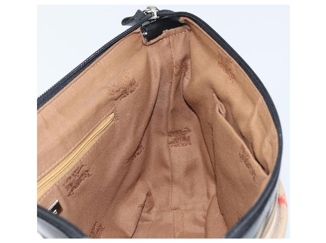 Burberrys Nova Check Schultertasche aus Canvas Beige Silber Authentisch BA11709 - Ansicht 17