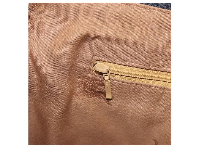 Burberrys Nova Check Schultertasche aus Canvas Beige Silber Authentisch BA11709 - Ansicht 19