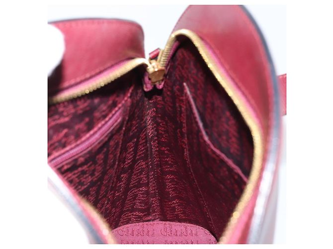 Cartier Borsa a mano in pelle bordeaux oro Auth gh1976 D'oro Bordò - vista 18