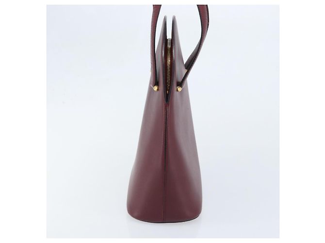 Cartier Borsa a mano in pelle bordeaux oro Auth gh1976 D'oro Bordò - vista 4