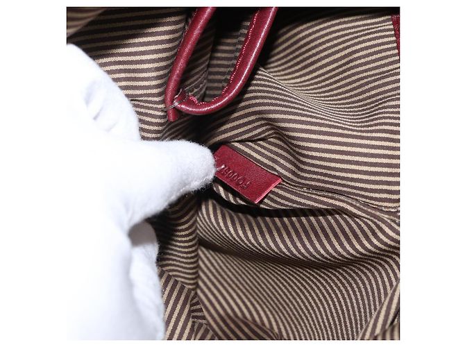 LOUIS VUITTON Bolsa Boston de Cuero Bequia Grimo Burdeos LV Auth ka3433 - vista 12
