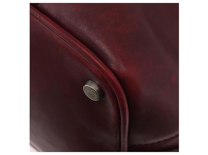 LOUIS VUITTON Bolsa Boston de Cuero Bequia Grimo Burdeos LV Auth ka3433 - vista 17