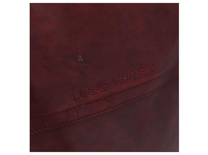 LOUIS VUITTON Bolsa Boston de Cuero Bequia Grimo Burdeos LV Auth ka3433 - vista 19