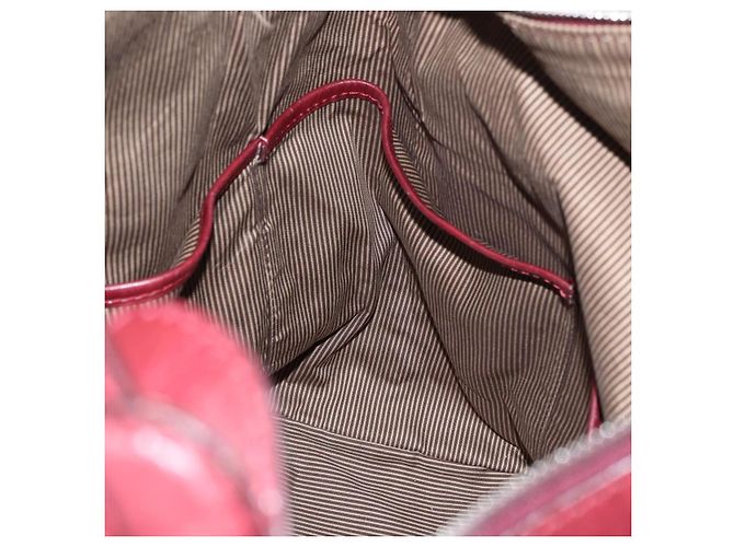 LOUIS VUITTON Bolsa Boston de Cuero Bequia Grimo Burdeos LV Auth ka3433 - vista 21
