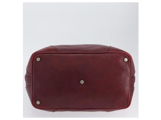 LOUIS VUITTON Bolsa Boston de Cuero Bequia Grimo Burdeos LV Auth ka3433 - vista 6