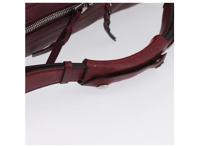 LOUIS VUITTON Bolsa Boston de Cuero Bequia Grimo Burdeos LV Auth ka3433 - vista 8