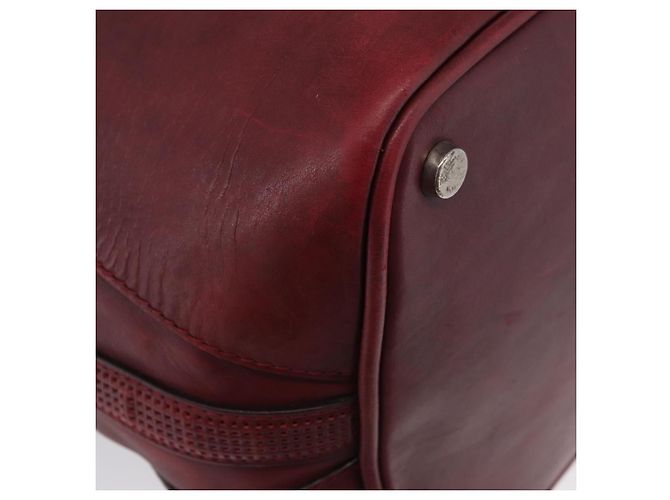 LOUIS VUITTON Bolsa Boston de Cuero Bequia Grimo Burdeos LV Auth ka3433 - vista 9