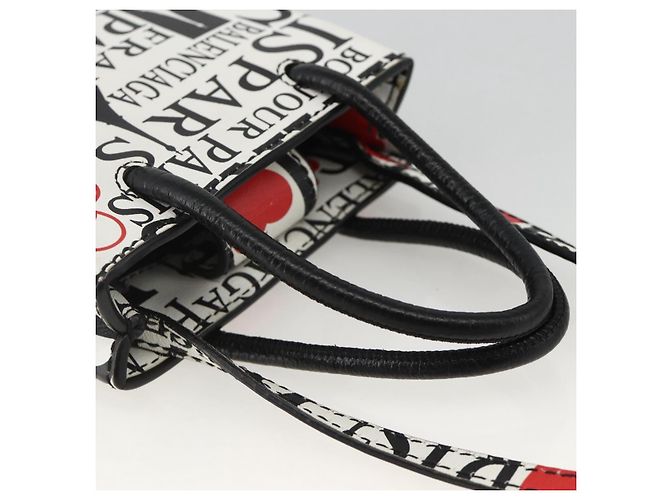 Borsa a spalla in pelle bianca BALENCIAGA con supporto per telefono, modello 593826 Auth BAZ443A Bianco - vista 7