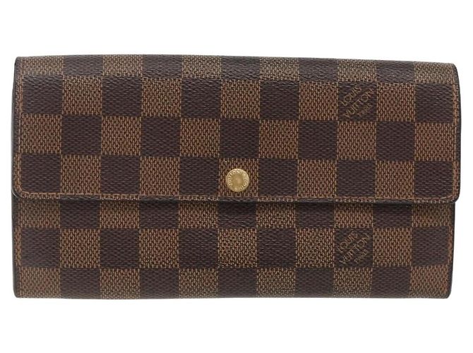 Portafoglio Monogram Damier Ebene 4 pezzi LOUIS VUITTON Auth gh1956 Monogramma - vista 2