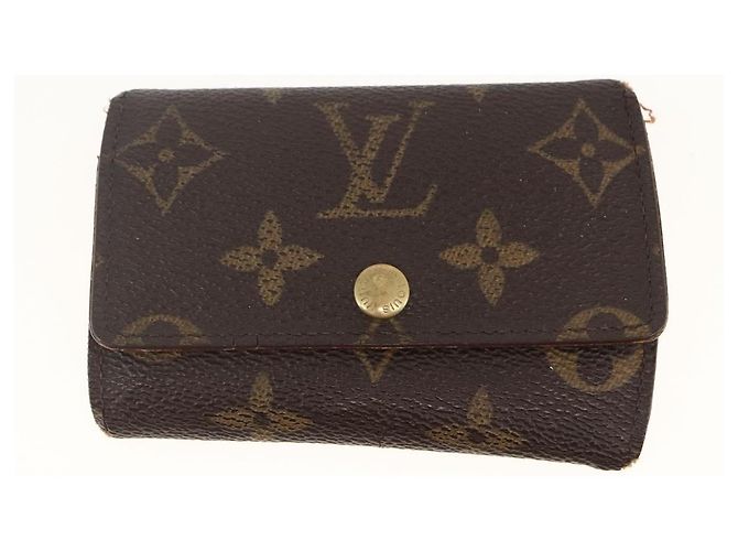 Portafoglio Monogram Damier Ebene 4 pezzi LOUIS VUITTON Auth gh1956 Monogramma - vista 24