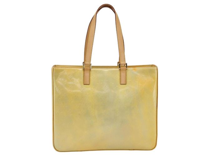 LOUIS VUITTON Bolsa Tote Columbus Monogram Vernis Gris M91028 LV Auth gh1902 - vista 13