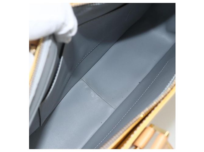 LOUIS VUITTON Bolsa Tote Columbus Monogram Vernis Gris M91028 LV Auth gh1902 - vista 17