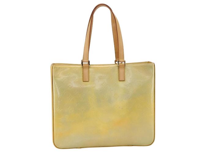 LOUIS VUITTON Bolsa Tote Columbus Monogram Vernis Gris M91028 LV Auth gh1902 - vista 2