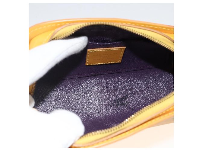 LOUIS VUITTON Pochette Dauphine PM Epi Gialla M48449 LV Auth BSZ506 Giallo - vista 17