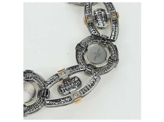 Louis Vuitton COLLAR LV WINDSOR metal tono plateado MP2199 LV Auth LNZ615SM - vista 14