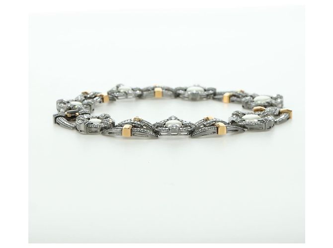 Louis Vuitton COLLAR LV WINDSOR metal tono plateado MP2199 LV Auth LNZ615SM - vista 17