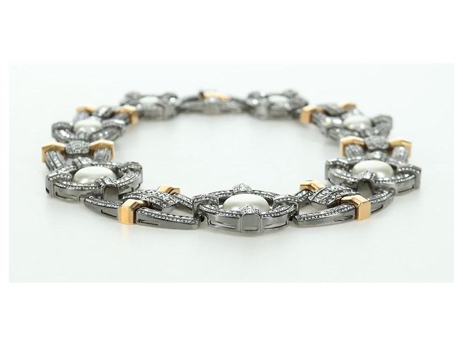 Louis Vuitton COLLAR LV WINDSOR metal tono plateado MP2199 LV Auth LNZ615SM - vista 19