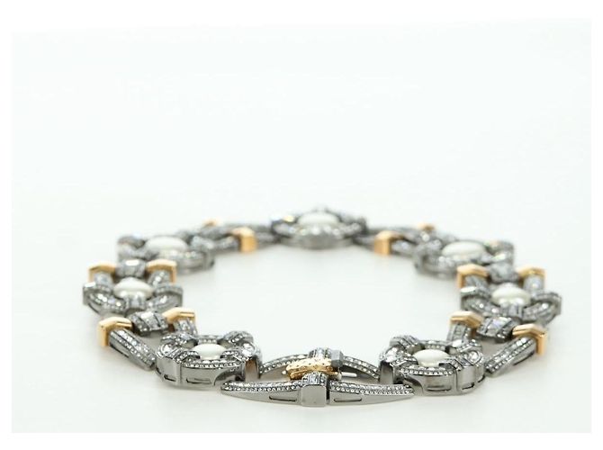 Louis Vuitton COLLAR LV WINDSOR metal tono plateado MP2199 LV Auth LNZ615SM - vista 20