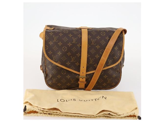 LOUIS VUITTON Borsa a Spalla Monogram Saumur 35 M42254 LV Auth ki6465 Monogramma - vista 12