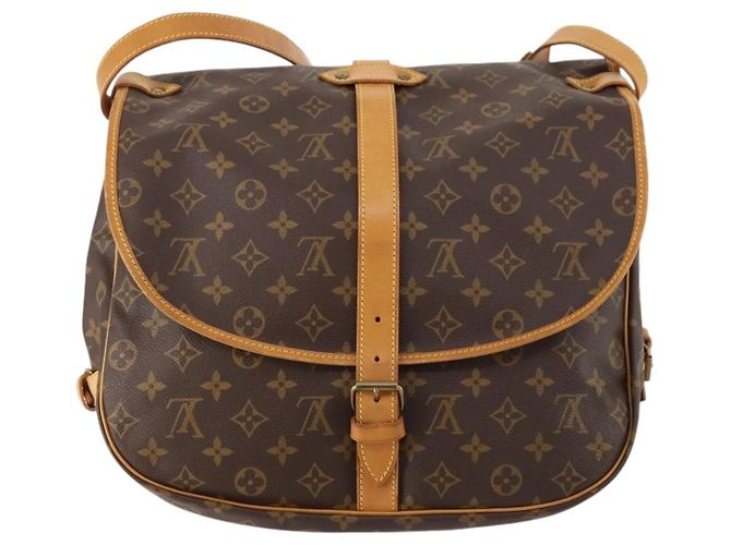 LOUIS VUITTON Borsa a Spalla Monogram Saumur 35 M42254 LV Auth ki6465 Monogramma - vista 2