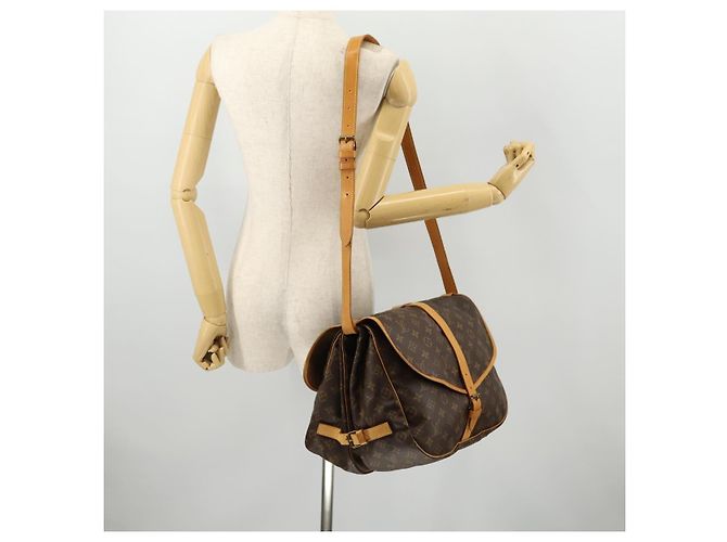 LOUIS VUITTON Borsa a Spalla Monogram Saumur 35 M42254 LV Auth ki6465 Monogramma - vista 27