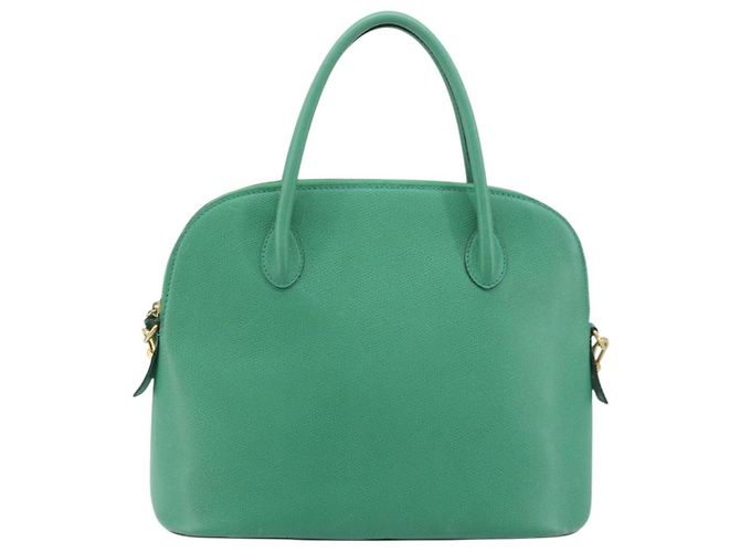 Céline Borsa a mano CELINE in pelle 2 in 1 verde oro Auth AMZ034A D'oro - vista 13