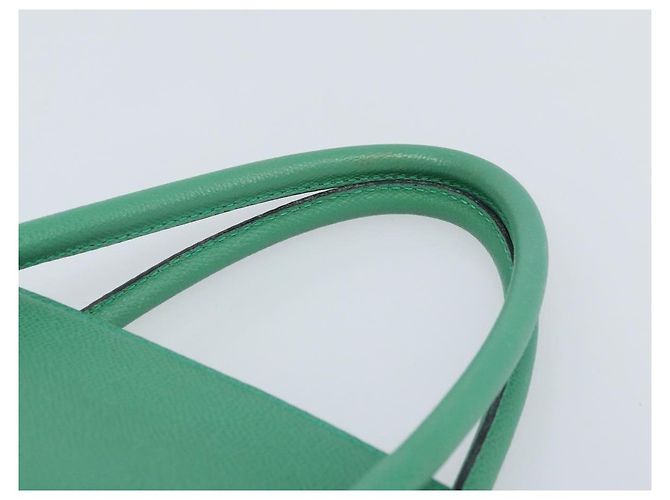 Céline Borsa a mano CELINE in pelle 2 in 1 verde oro Auth AMZ034A D'oro - vista 14