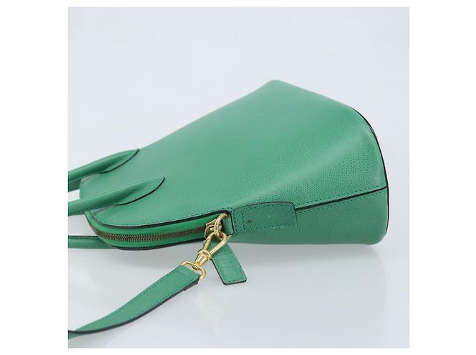 Céline Borsa a mano CELINE in pelle 2 in 1 verde oro Auth AMZ034A D'oro - vista 4