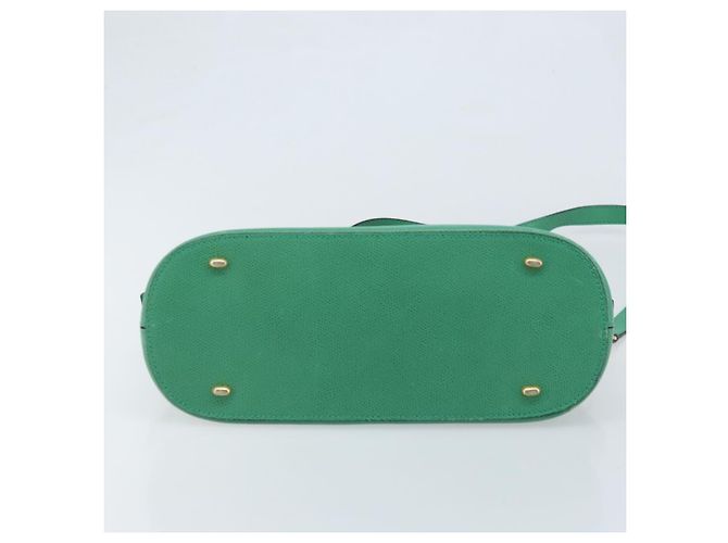 Céline Borsa a mano CELINE in pelle 2 in 1 verde oro Auth AMZ034A D'oro - vista 5