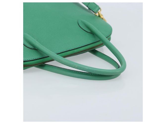 Céline Borsa a mano CELINE in pelle 2 in 1 verde oro Auth AMZ034A D'oro - vista 7