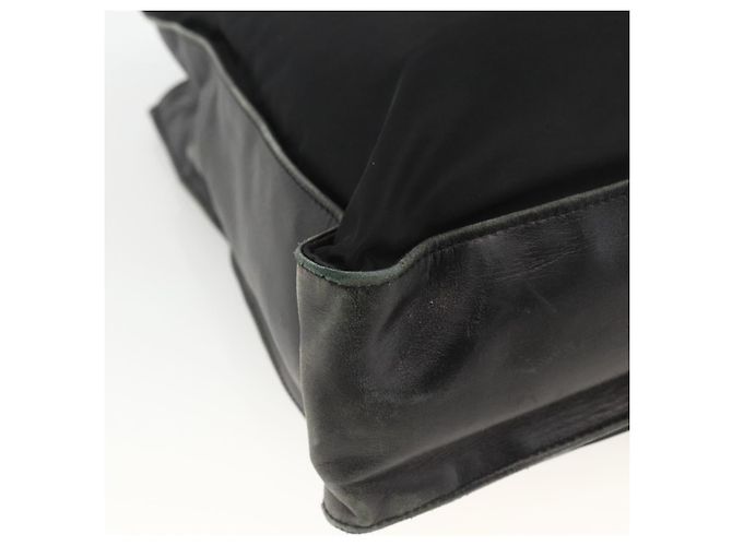 Borsa Tote Prada in nylon nero argento Auth BSZ009 - vista 15