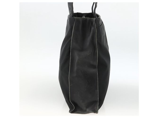 Borsa Tote Prada in nylon nero argento Auth BSZ009 - vista 3