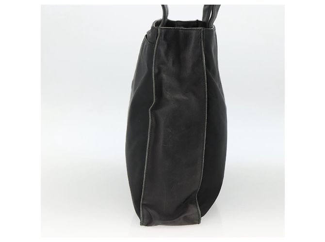 Borsa Tote Prada in nylon nero argento Auth BSZ009 - vista 4