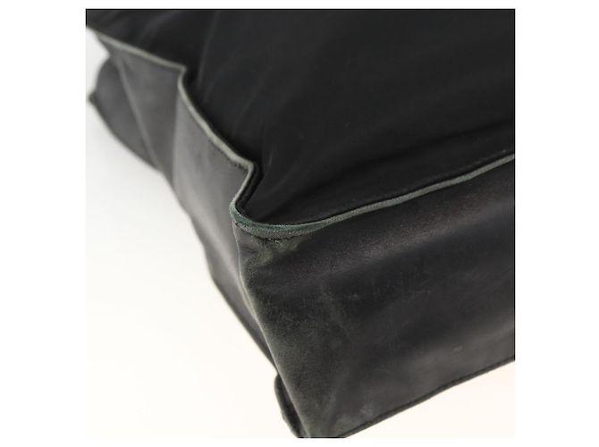 Borsa Tote Prada in nylon nero argento Auth BSZ009 - vista 9
