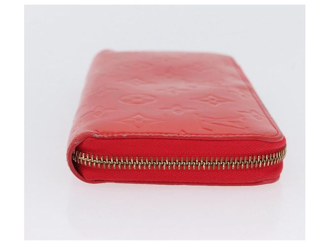 LOUIS VUITTON Cartera Zippy Vernis Rojo Grunadine M91732 LV Auth AMZ396 - vista 4