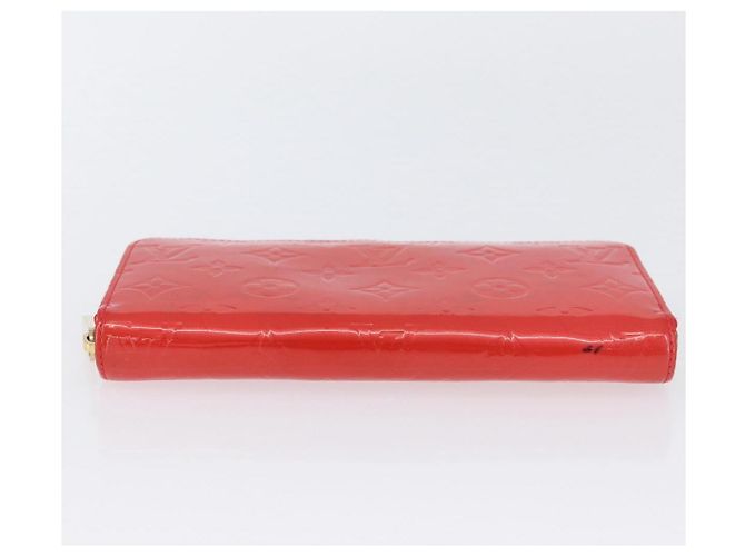 LOUIS VUITTON Cartera Zippy Vernis Rojo Grunadine M91732 LV Auth AMZ396 - vista 7